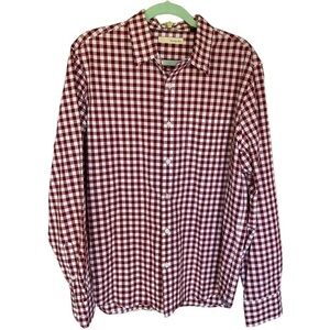 HAWKER RYE MENS BUTTON DOWN SHIRT SIZE LARGE